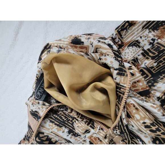 Vintage Anney Collection Womens Abstract Print Silk Bomber Jacket 1X Lightweight - Picture 10 of 10